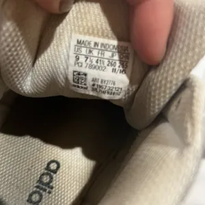Adidas white and black high top sneakers thumbnail 6