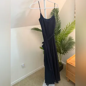Amsale Campbell Navy Gown 2‎ Blue thumbnail 4