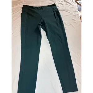 Mondetta Performance Luxury Green Ribbed Side Pocket‎ Leggings Womens XL thumbnail 2