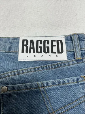 Womans Excellent Ragged Jean Blue Jeans Waist 30 Inch thumbnail 7