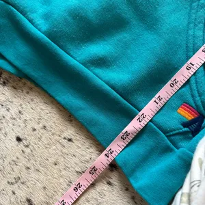 AVIATOR NATION RARE Teal Lightning Bolt Sweatshirt Hoodie ‎ Size Small thumbnail 10