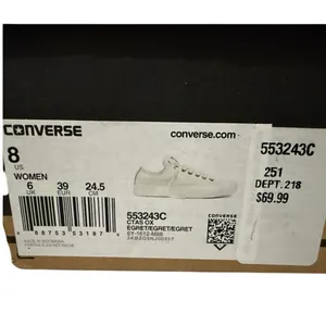Converse Chuck Taylor All Star OX Egret 8 EUC thumbnail 3