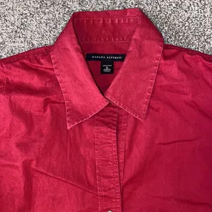 Banana Republic Button Down Burgundy Top thumbnail 2