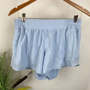 Lululemon Blue Hotty Hot Watercolor Running Lined Sport Athletic Shorts 10 thumbnail 2