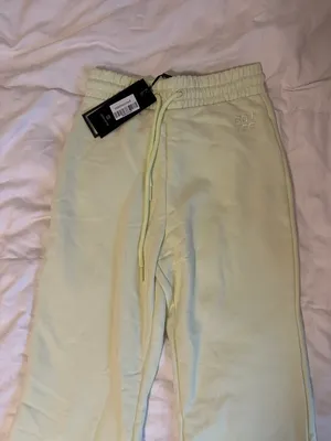 Bo & Tee Wide Leg Sweatpants - Lime  thumbnail 3
