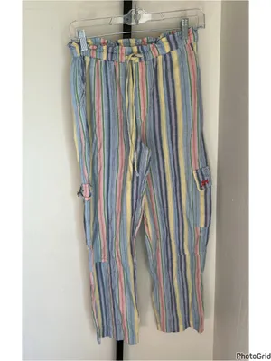Damson Madder Pastel Stripe Hope Shirred Cami & Sicily Cargo Trouser Set size 4 thumbnail 6