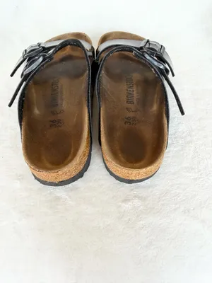 Birkenstock Arizona Birko-Flor Black Patent Sandals Women’s US 5 Regular thumbnail 6