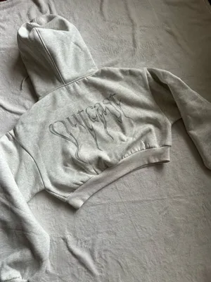 Outcast Clothing Nya Cropped Hoodie Grey thumbnail 8