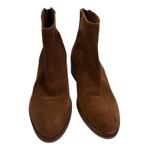 Steve Madden Legally Suede Ankle Booties Size 5.5 M Brown Back Zipper NWOB‎ thumbnail 2