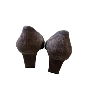 Mezlan vintage women’s brown leather suede 3 inches heels/shoes size 8 M SKU 35 thumbnail 6