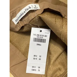 NEW Abercrombie & Fitch Tan Khaki High Waisted Wrap Skirt Skort Shorts Size S thumbnail 5