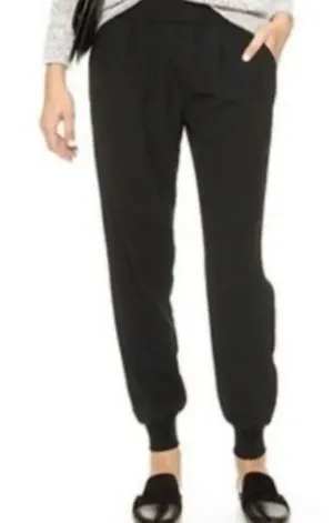 Joie black pull on jogger pants size large thumbnail 1