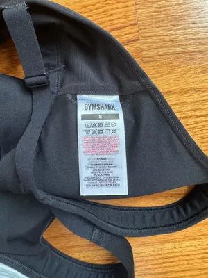 Gymshark Black Sports Bra thumbnail 3