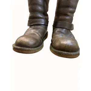 UGG Australia women’s brown fur lined leather boots size 7 SKU 5550 thumbnail 4
