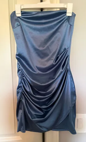 Windsor Strapless blue mini dress thumbnail 2
