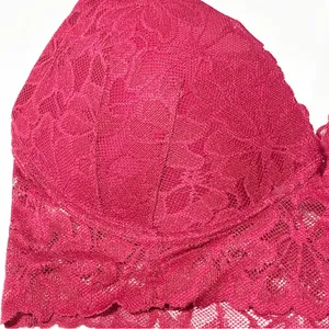 Victorias‎ Secret Pink Red Lace Racerback Push Up Bra Size Medium NEW thumbnail 2