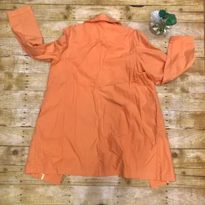 Gap VINTAGE 90’s Peach Rain Coat Long Jacket TRENCH thumbnail 8