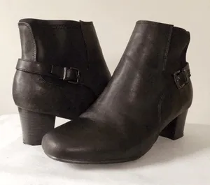East 5th Rain Black Faux Leather Booties thumbnail 6
