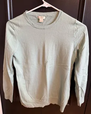 J. Crew Mint Green Crewneck Sweater thumbnail 1
