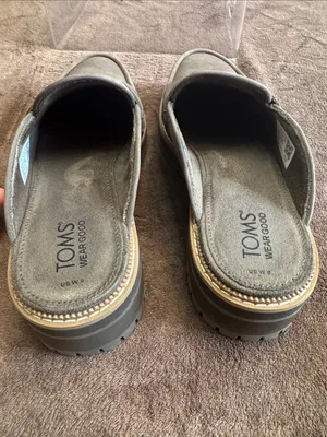 TOMS Cara mule loafers, featuring a slip-on design with a classic penny strap thumbnail 9