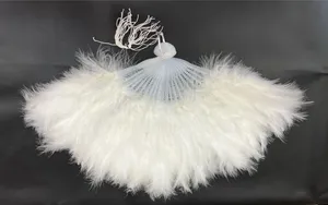 White feather fan with tassel #fairycore #cottagecore thumbnail 1