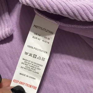 PRETTY LITTLE THINGS 10 color block corduroy pocket front oversized shirt dress thumbnail 7