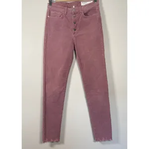 Rag & Bone Nina High-Rise Ankle Skinny Corduroy Button‎ Fly Jeans Size 27 Mauve thumbnail 3