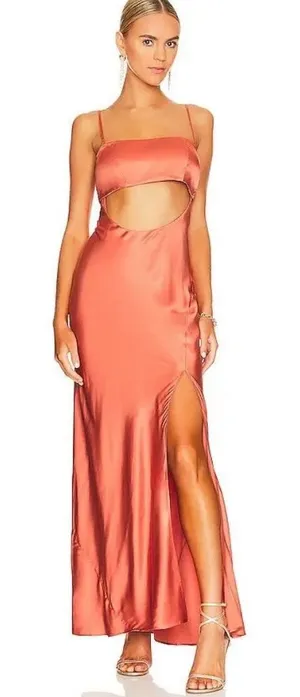 LPA Revolve Adellum Maxi Dress in Copper size XS $248 thumbnail 1