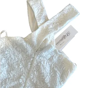 SAGE THE LABEL White Lace Cross‎ Front Halter Thong Bodysuit XS thumbnail 2