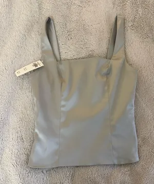 Abercrombie Satin Sculpt Square Neck Tank thumbnail 1