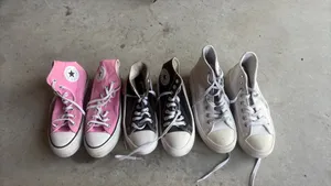 3 pairs of converse shoes thumbnail 2