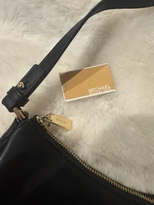 Black Michael Kors Leather Small Conv Pouchette thumbnail 2
