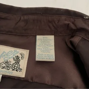 ROPER Brown Bucking Bronc Embroidered Western Snap Shirt Vintage Size Large thumbnail 8