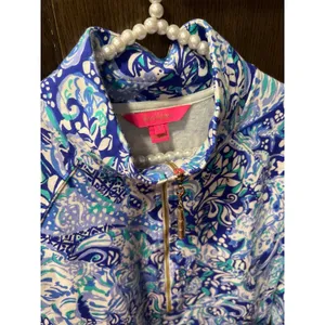 Lilly Pulitzer UPF 50+Skipper Popover‎ Multicolor Activewear pullover Small new thumbnail 2