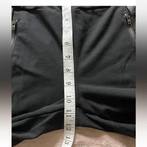 Athleta Ponte Luxe Legging Faux Leather Womens Full Length Zip Pockets‎ Sz Small thumbnail 7