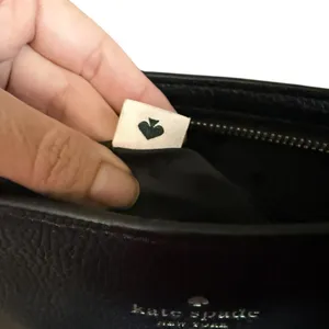 Kate Spade Black Pebbled Leather Crossbody Purse thumbnail 9