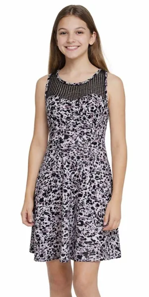 Xhilaration Animal Print Sweetheart Dress Junior L EUC thumbnail 1
