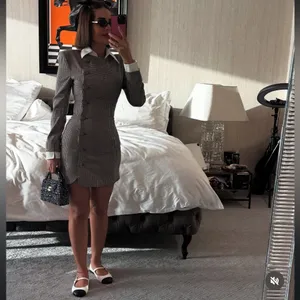 House of CB LEONI Brown Puppytooth Check Bodycon Mini Dress NWOT‎ Size XL thumbnail 17