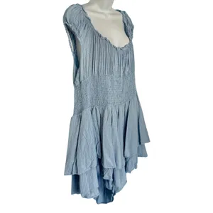 Princess Polly Light Blue Love Galore Smocked Ruffle Shorts Romper size 20 thumbnail 7