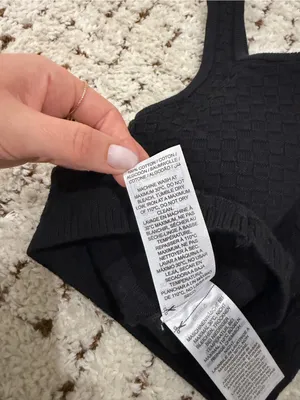 Edikted — Black Knit Button Front Tank Top thumbnail 5