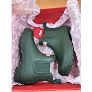 Hunter Original Chelsea Women's Waterproof Ankle Rain Boots, Green Size 6 thumbnail 15