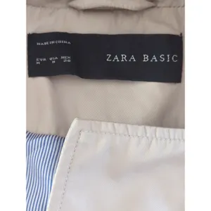 Zara Basic Khaki Trench Coat Women's Medium Neutral‎ Outdoor Gorpcore Minimalist thumbnail 8