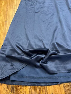 Lulus Headed Out Tonight Navy Blue Satin Halter Swing Dress Size Medium NWT thumbnail 11