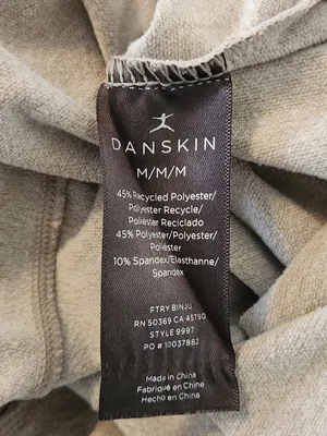 Danskin Heather Brown Quarter Zip Pullover Size Medium thumbnail 8