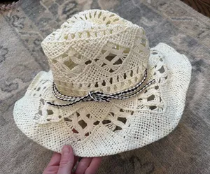 Melrose & Market Straw Hat Natural One Size NWT thumbnail 1