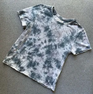 Free People Riptide Gray Tie Dye Short Sleeve Shirt XS thumbnail 1