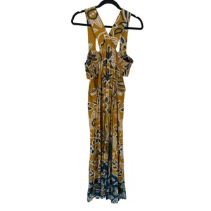 Celandine Anthropologie Floral Cutout Maxi Dress Boho Summer Resort Vacation,‎ L thumbnail 9