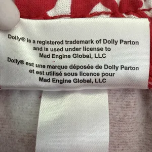 Dolly Parton Pajama Pants L Red I Love Dolly Heart Print Lounge Joggers Cozycore thumbnail 11