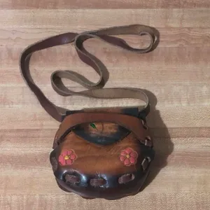 Vintage Mexico Mini Leather Bag Brown thumbnail 1