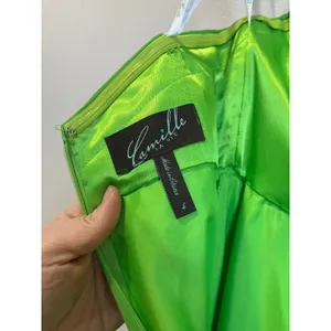 Camille La Vie Green Strapless Prom Gown Beaded Formal Dress Sz 4‎ thumbnail 9